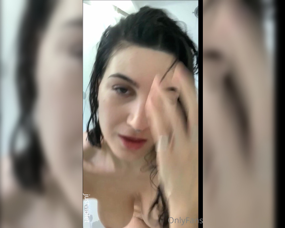 JustViolet aka justviolet - 01-04-2021 OnlyFans Video - Wet and soapy shower with my loofa 1202mins_m77s