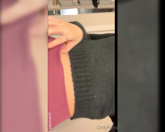 JustViolet aka justviolet - 03-20-2021 OnlyFans Video - A little strip tease for you