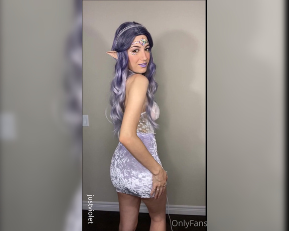 JustViolet aka justviolet - 10-02-2021 OnlyFans Video - Ice elf using my magical buttplug