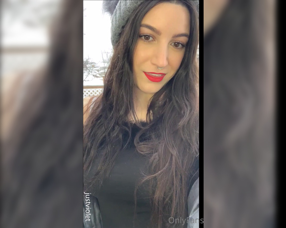 JustViolet aka justviolet - 12-09-2021 OnlyFans Video - Outdoor strip tease in the snow