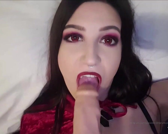 JustViolet aka justviolet - 08-04-2019 OnlyFans Video - Vampire Sucks and Fucks 3110