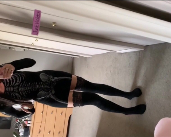 JustViolet aka justviolet - 10-31-2019 OnlyFans Video - Skeleton girl does Anal