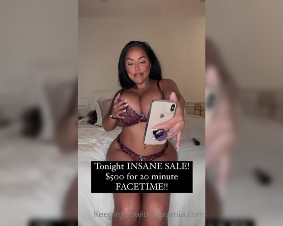 Theonlykiaramia - INSANE SALE $ Special for min tonight  Im doing FaceTimes tonight pm PST... wha GH (27.02.2023)