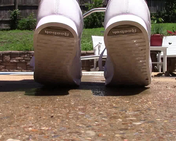 BuddahsPlayground - Soaking Wet Reeboks, Misused Shoes, Wet Look, Socks, MILF, Housewives, ManyVids