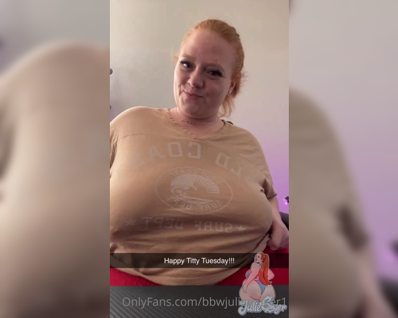 Julie Ginger aka bbwjulieginger1 - 05-02-2023 OnlyFans Video - I will be going live tonight at 5pm PST Come hang out with me and lets