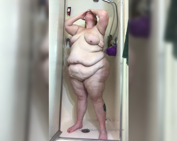 Julie Ginger aka bbwjulieginger1 - 08-10-2019 OnlyFans Video - Shower fun