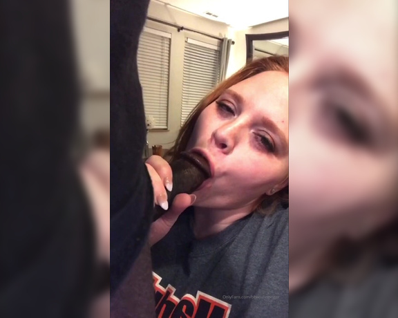 Julie Ginger aka bbwjulieginger1 - 11-26-2019 OnlyFans Video - Julie enjoys a random black cock  giving him the best blow job hes ever had