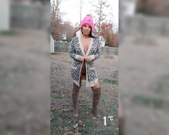 Allie Marie aka mrsalliemarie - 11-30-2021 OnlyFans Video - Just a little chilly outside