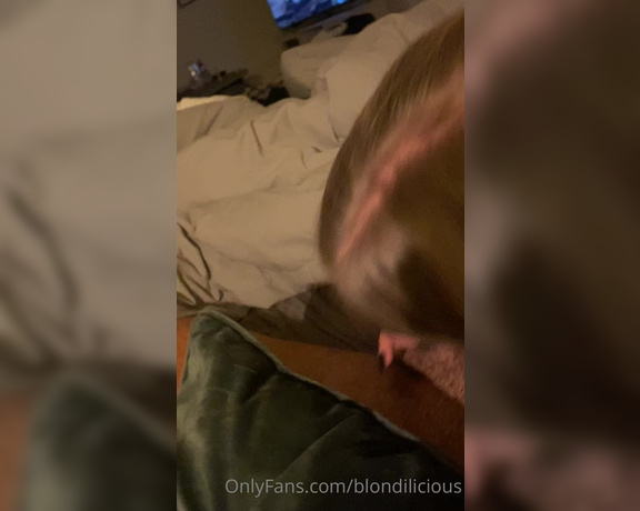 Blondilicious aka blondilicious - 10-21-2020 OnlyFans Video - No here you go Cum in my mouth