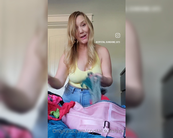 Crystal Sunshine aka crystal.sunshine - 04-30-2023 OnlyFans Video - Packing all of the essentials for making hot content for you guys