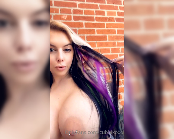 Cubbi Thompson aka cubbixoxo - 09-29-2022 OnlyFans Video - Cubtober hair