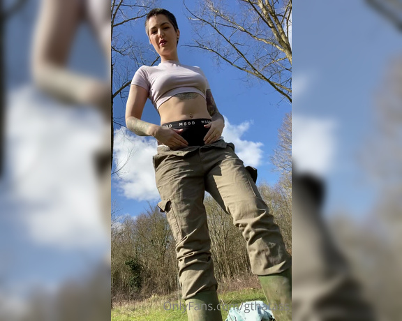 Gthatass aka gthatass - 03-20-2021 OnlyFans Video - It was such a lovely day  I took Ela on her favourite walk, met up