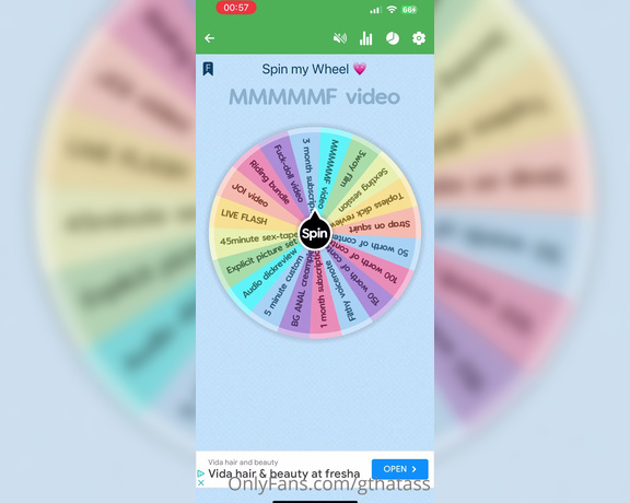 Gthatass aka gthatass - 03-16-2023 OnlyFans Video - Oooo look what someone just won on there spins  Spin my wheel its fun, and