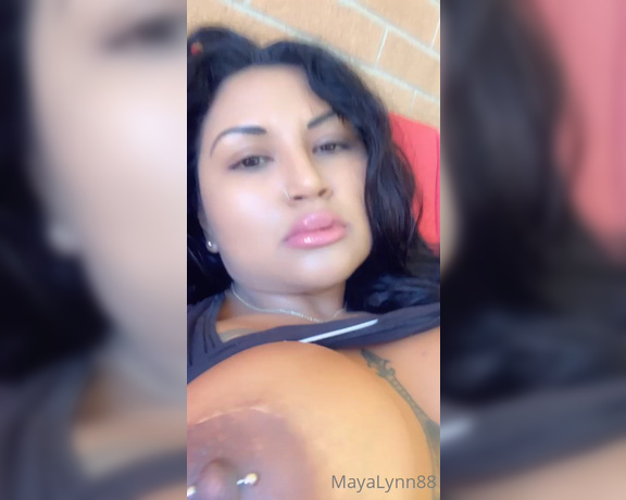 MayaLynn aka maya_lynn88 - 05-08-2023 OnlyFans Video - Would you come outside and fuck