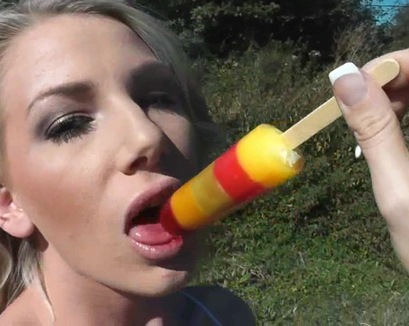 Danielle Maye XXX - Lollypop, Lollipop Lickers, Blonde, Down Blouse, Ice Fetish, Licking, ManyVids