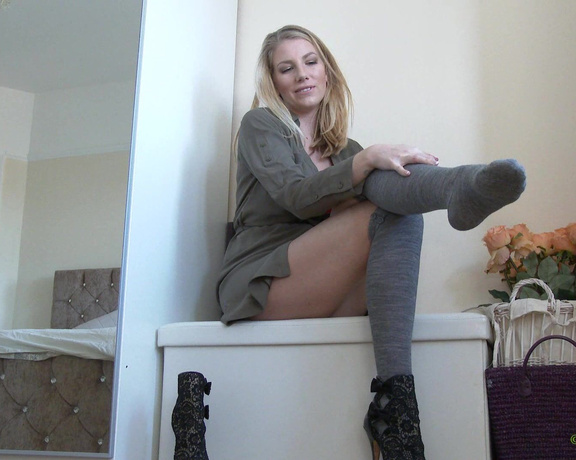Danielle Maye XXX - Using My High Socks, Home Wrecker, Domination, Feet, Foot Domination, Socks, ManyVids