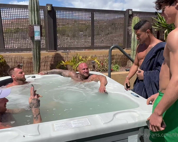 The_greek_savage - Sucking and fucking hot tub scene with these alpha daddy’s there’s firs g (03.04.2022)