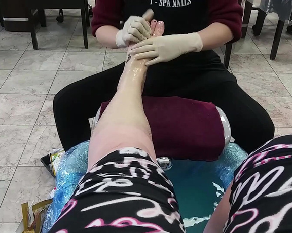 Harlowflowerfootgoddess - The next step in my post lockdown pedicure  hot wax and massage! 8 (11.06.2020)