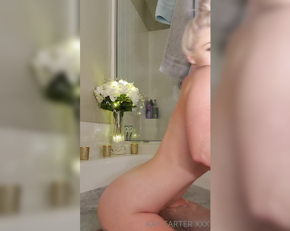 Kay Carter - Kaycarterxxx How'd you like those bath pics in your DMs  Here's the video to match it I played with mys,  Big Tits, Milf