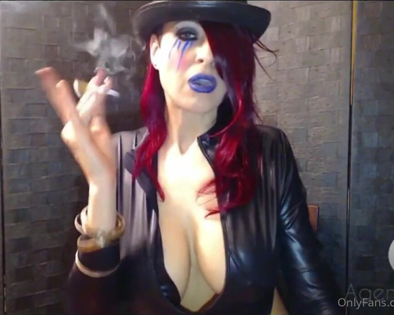 Goddesssandi - Flashback vids  Goth Smoker Compilation (Smoke fetish) Z (04.09.2020)