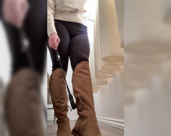 Lady Annabelle - Pony training starting today,  Big Tits, Milf, boot fetish, foot fetish, nylon fetish, Goddess, Femdom