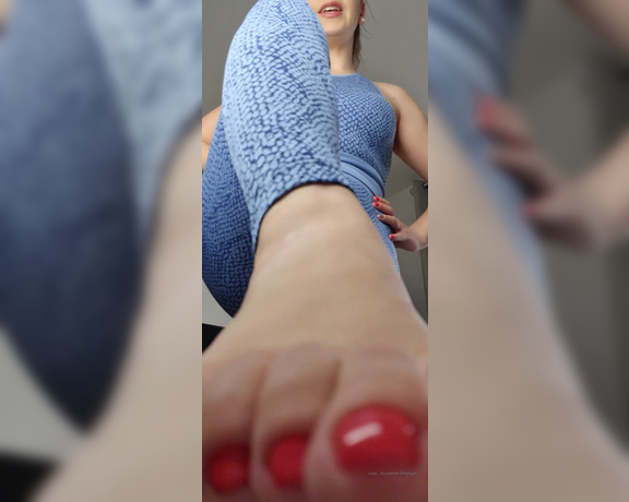 Lady Annabelle - I will have your tongue licking all the sweat from My body after My workout. Aint you a lucky slave,  Big Tits, Milf, boot fetish, foot fetish, nylon fetish, Goddess, Femdom