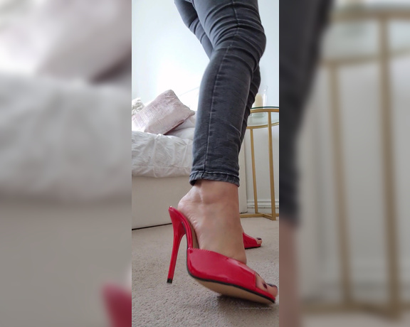 Lady Annabelle - Thank you for the new heels Im so in love with them,  Big Tits, Milf, boot fetish, foot fetish, nylon fetish, Goddess, Femdom