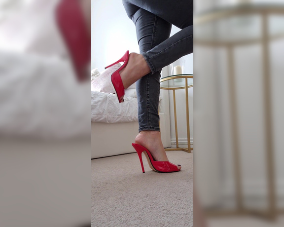 Lady Annabelle - Thank you for the new heels Im so in love with them,  Big Tits, Milf, boot fetish, foot fetish, nylon fetish, Goddess, Femdom