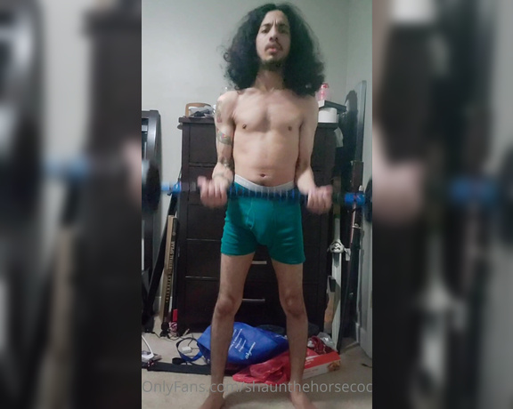 Shaunthehorsecock - Heres a montage of me exercising half naked K (02.02.2023)
